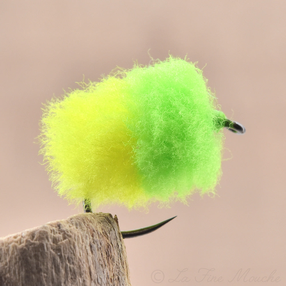 Egg "Eggstasy Yellow and Chartreuse Green" - Reservoir Fly