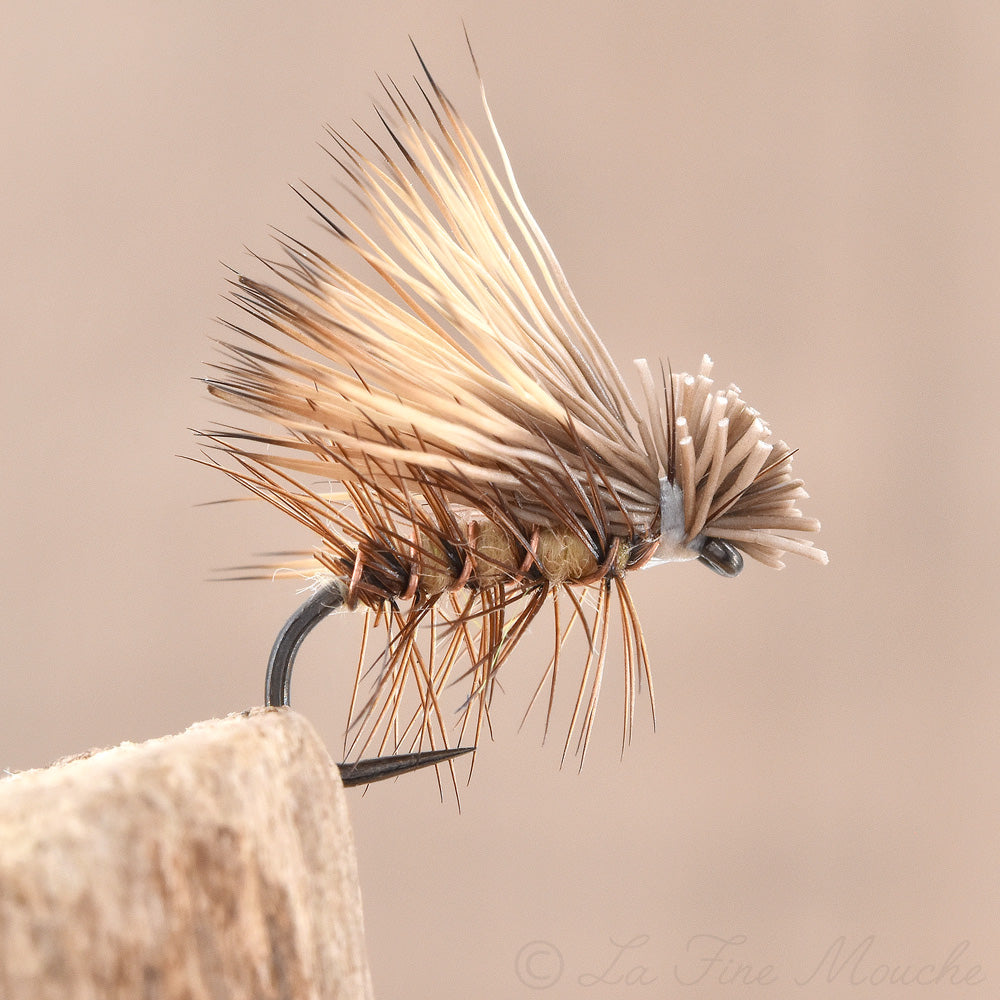 Dry Fly Sedge Elk Hair Caddis Tan – La Fine Mouche