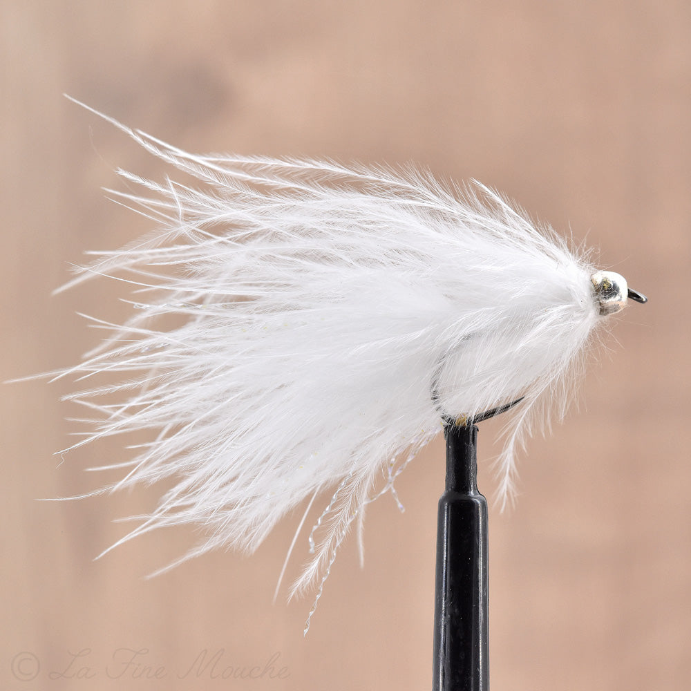 Streamer White Marabou Blanc