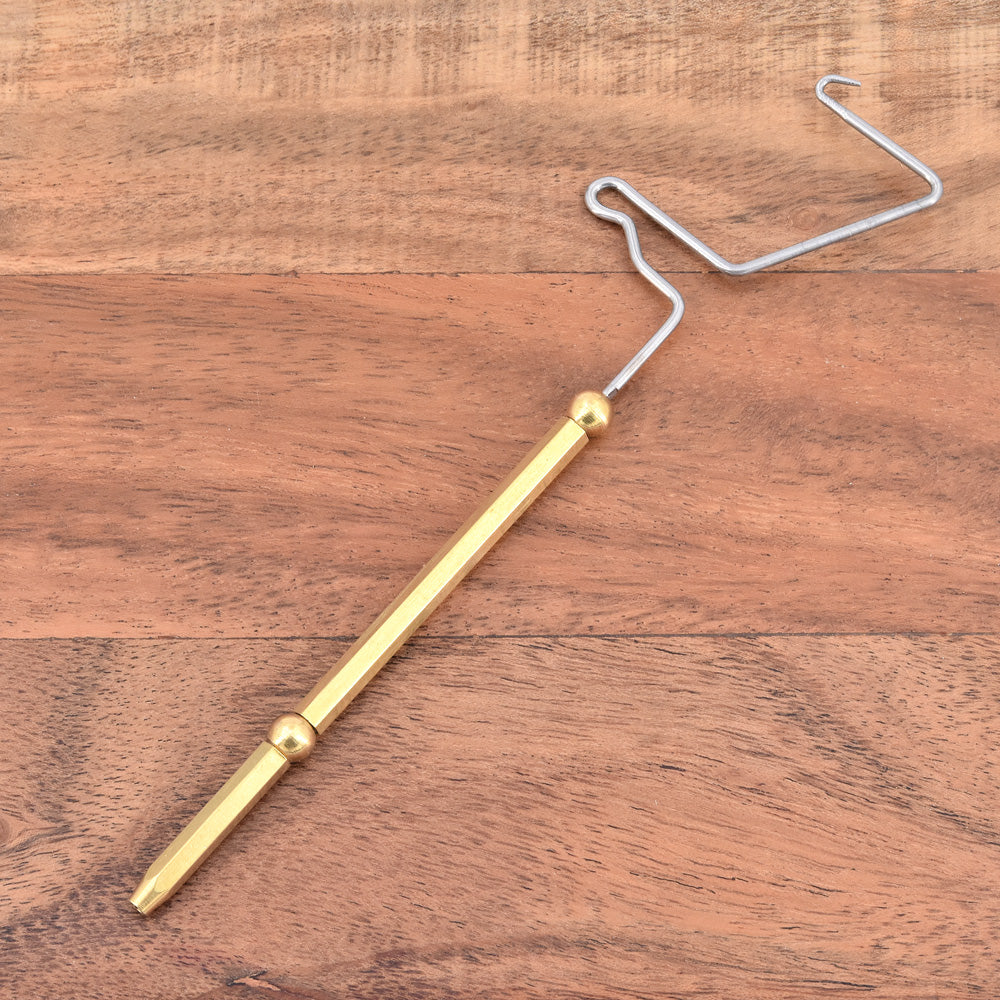 Whip Finisher Gold 14cm with half-hitch knots tip