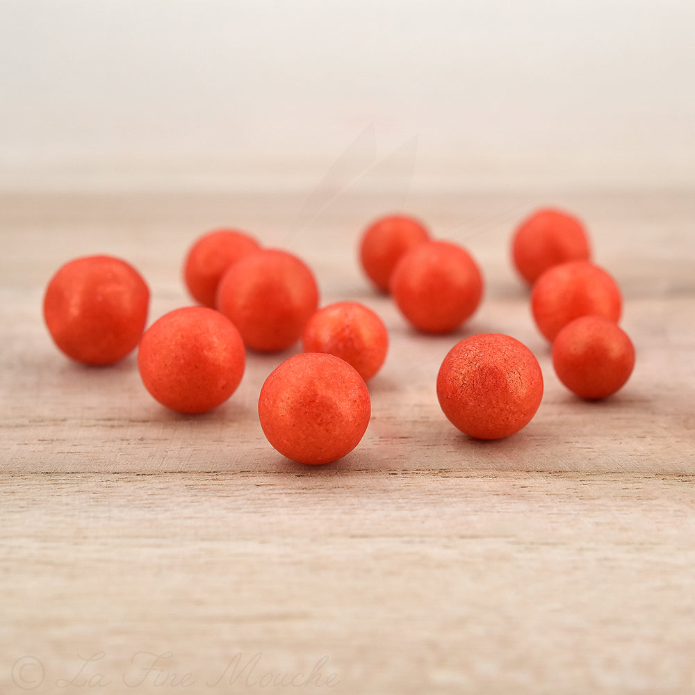 Palline in polistirene ROSSE da 7mm a 9mm - Bustina da 0,5 grammi
