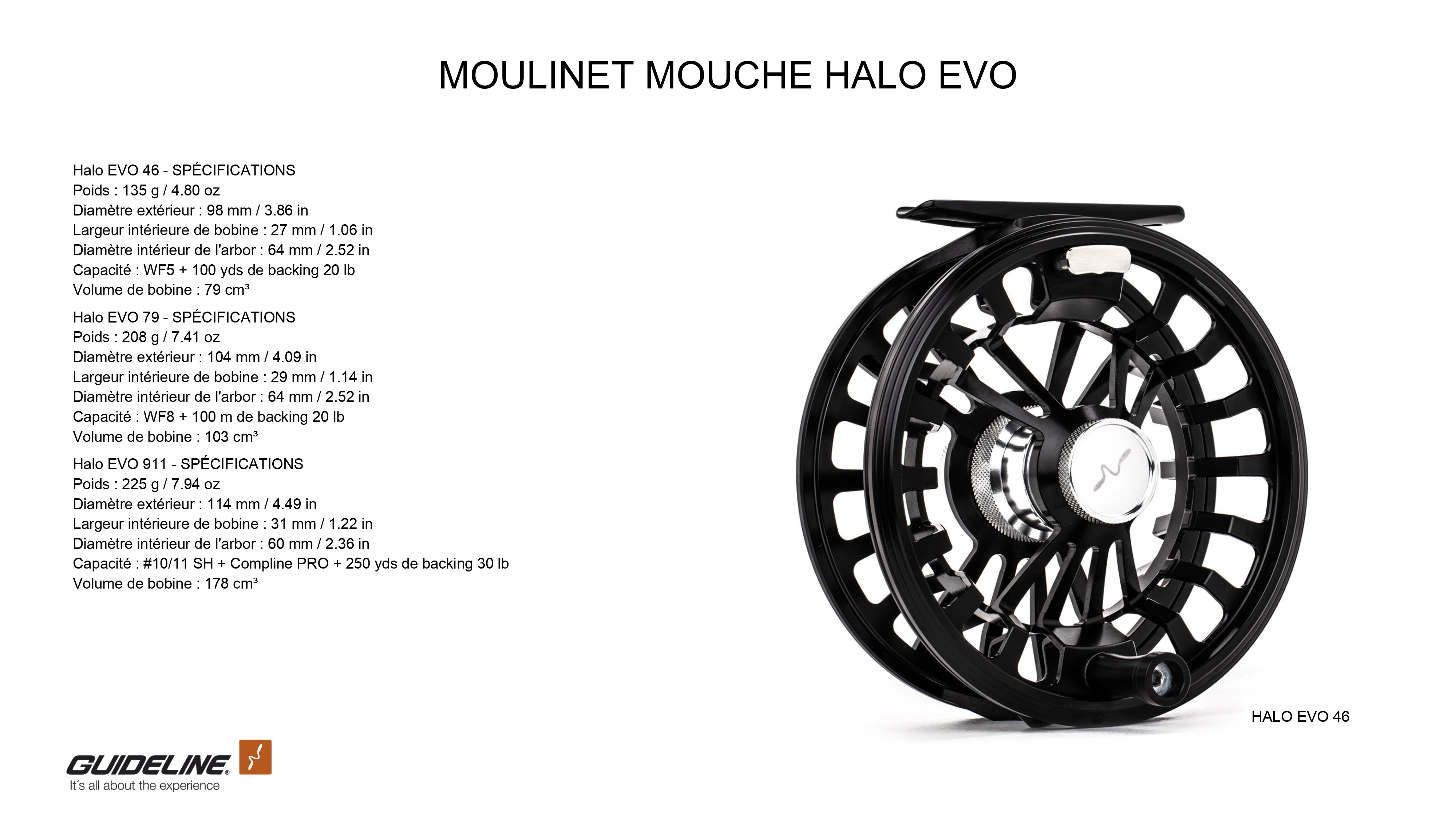 Halo EVO Reel - Guideline - 3 Sizes