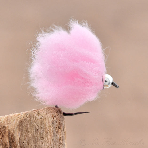 Pink Eggstasy Fly “Candy Floss” on Hanák H270BL Hook
