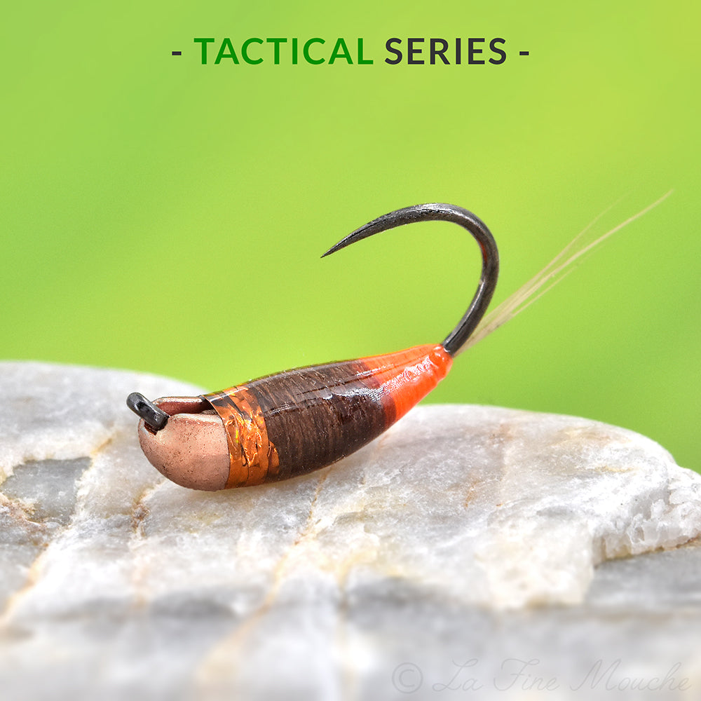 Javi Nymph "Brown / Orange Tag" - TACTICAL SERIES - Copper
