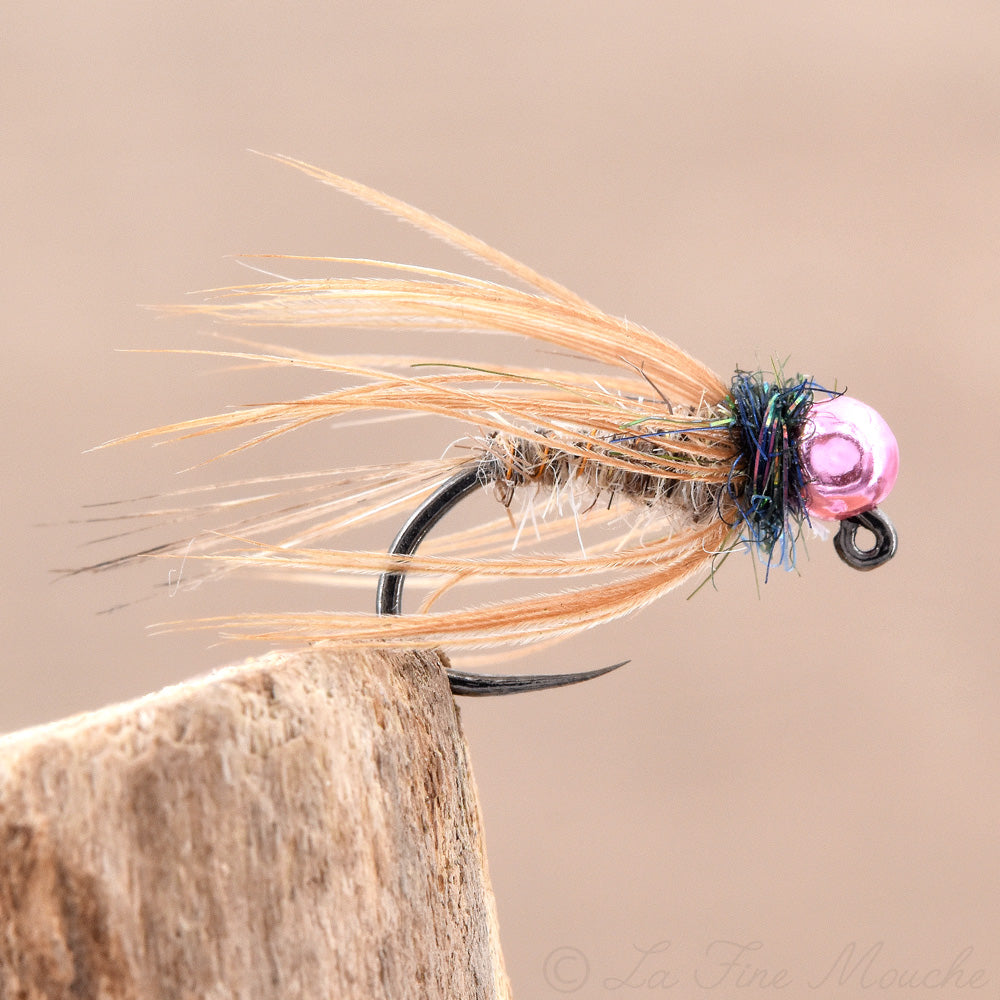 Nymphe Jig ORL Soft Hackle - Bille Rose métallique en tungstène