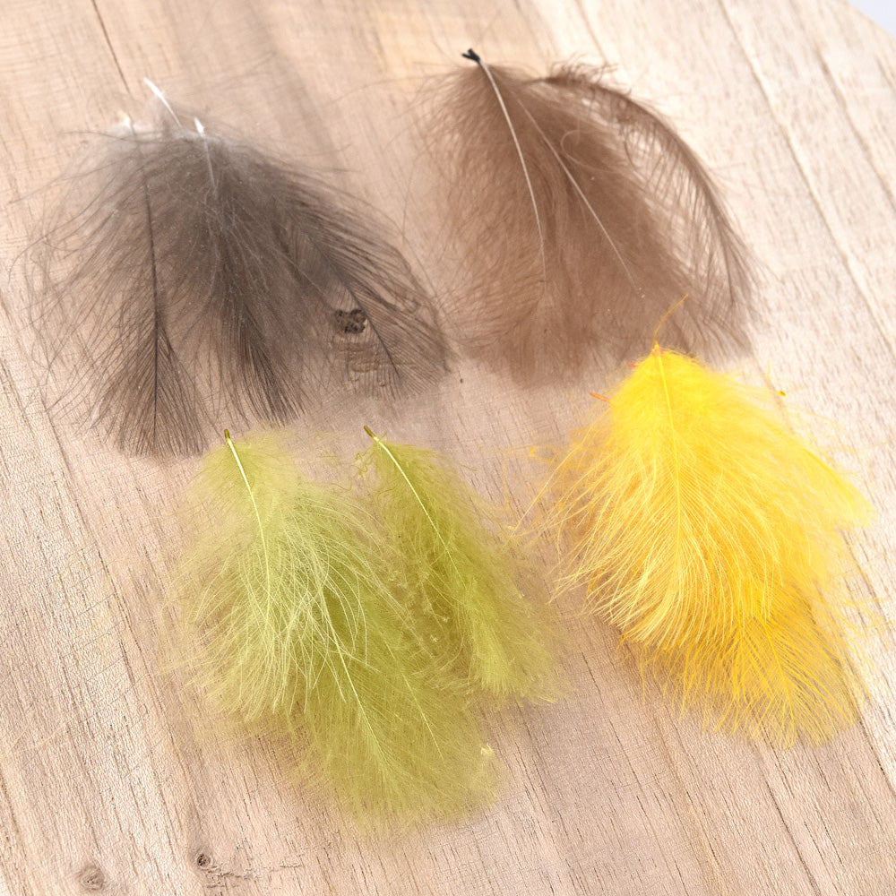 Plumes De CDC (Cul De Canard) Rouge Pour Montage De Mouches De Pêche - 1 Gramme (environ 120 Plumes), Tailles 3-6 Cm | Matériel Pêche à La Mouche - 9