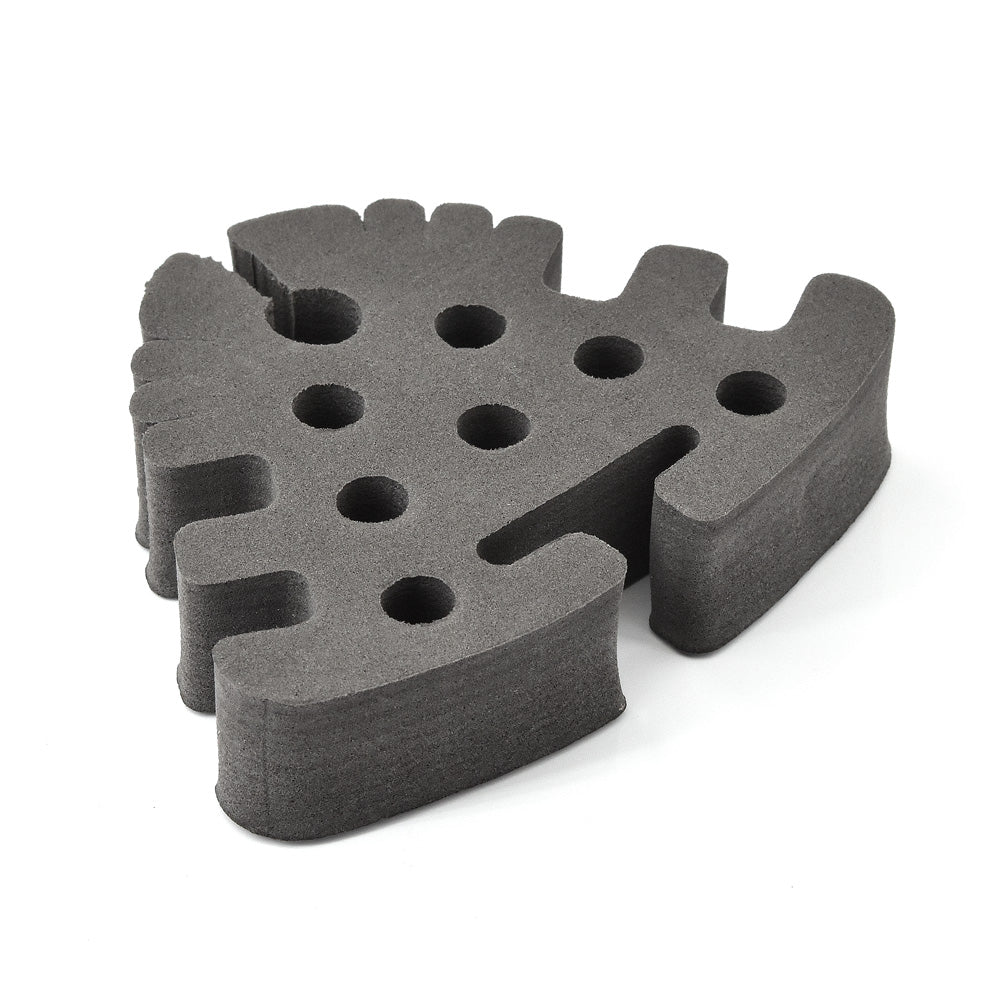 Universal foam tools holder for fly tying vices