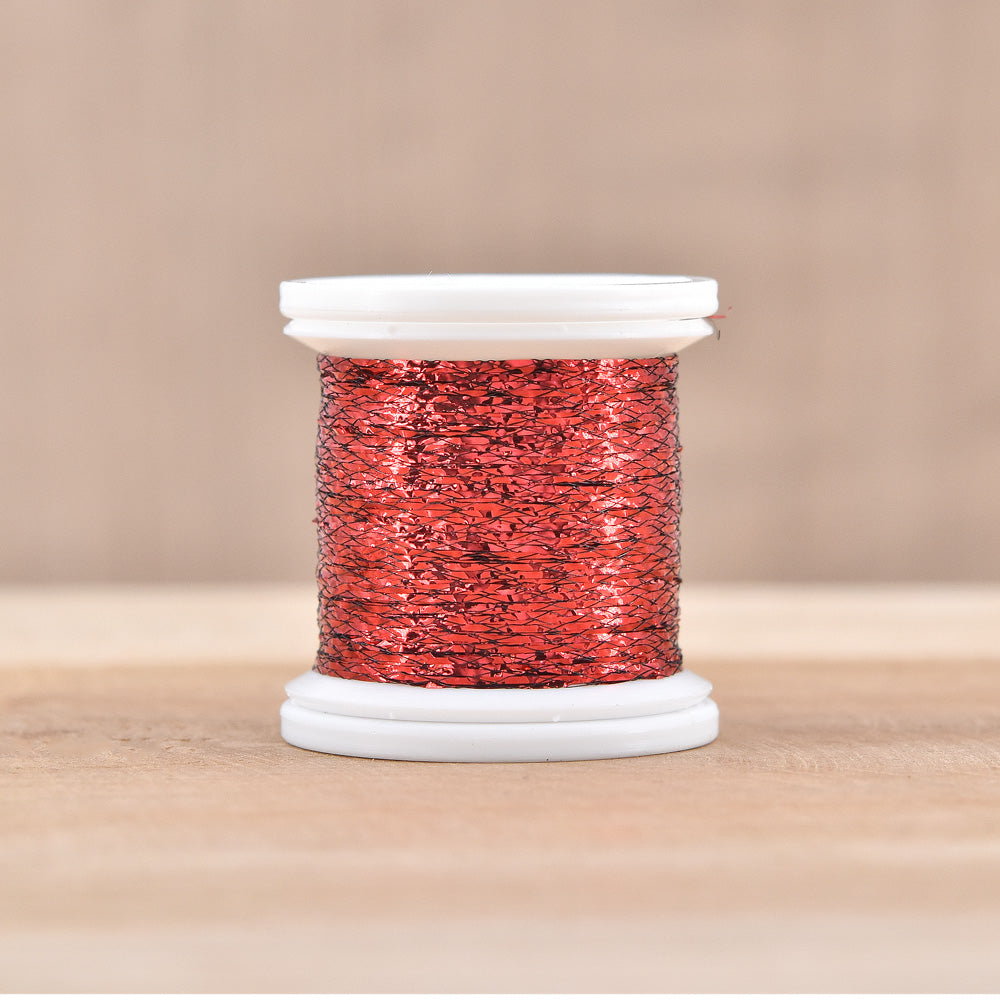 Tinsel Plat Metallic Effect Red