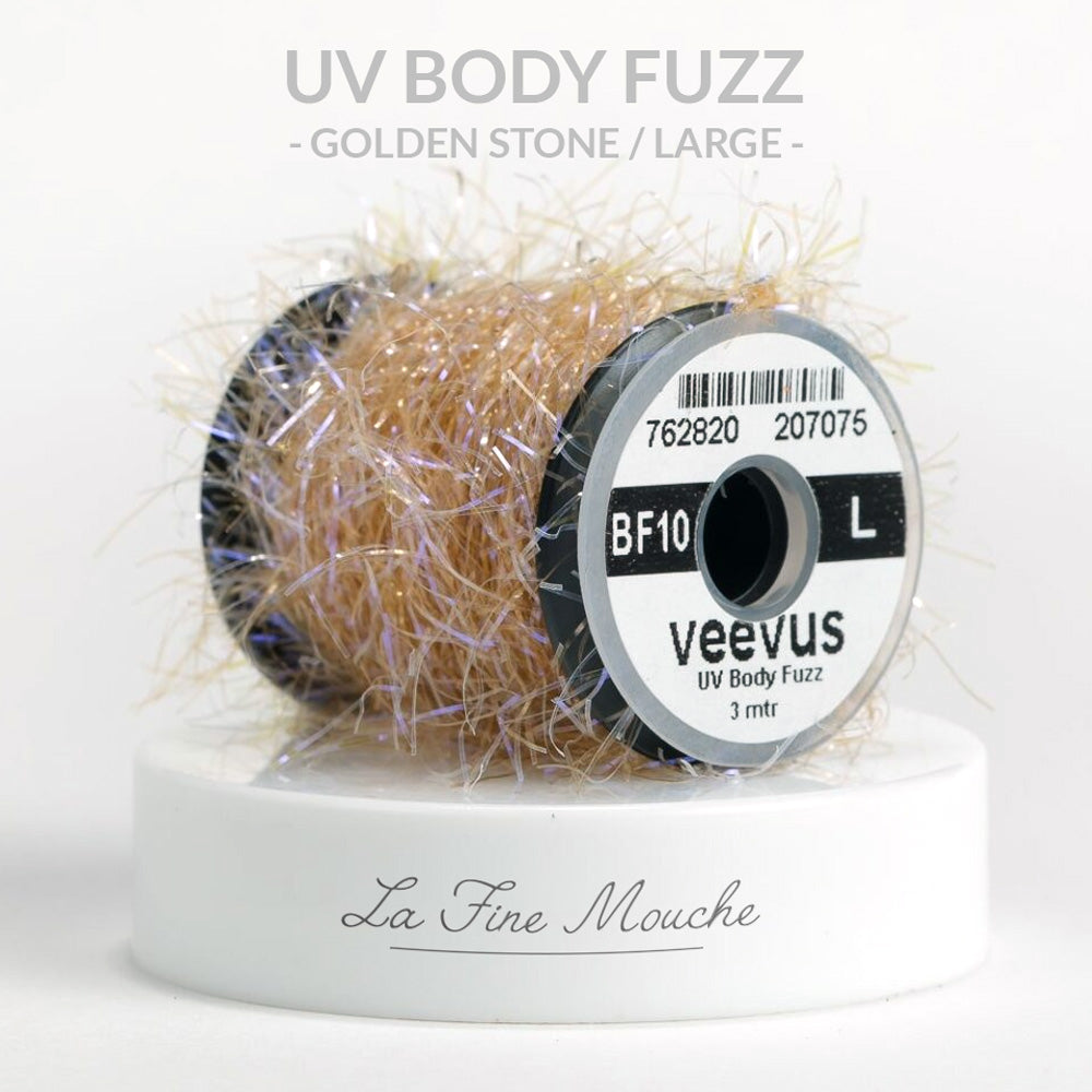 Chenille Veevus UV Body Fuzz LARGE Golden Stone