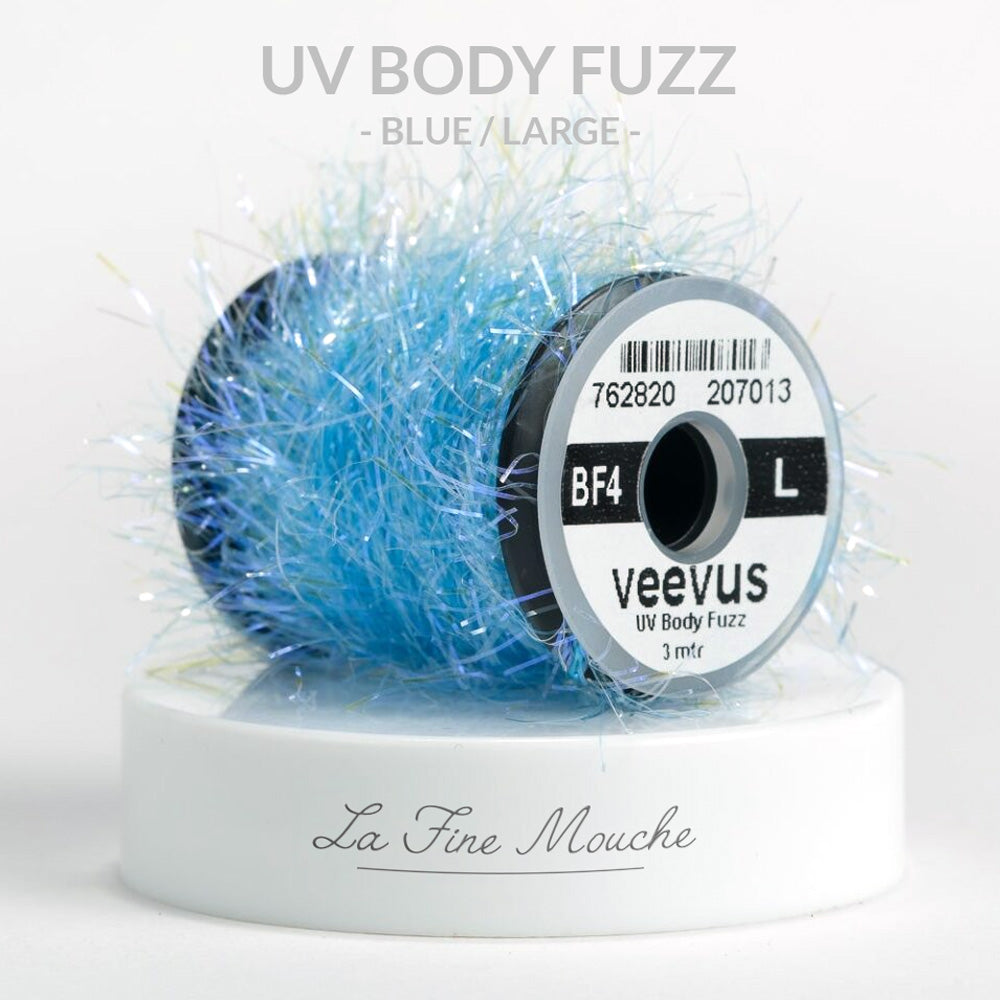 Chenille Veevus UV Body Fuzz LARGE BLUE Bleu