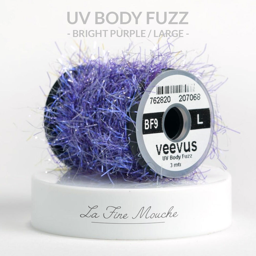Chenille Veevus UV Body Fuzz LARGE Bright purple