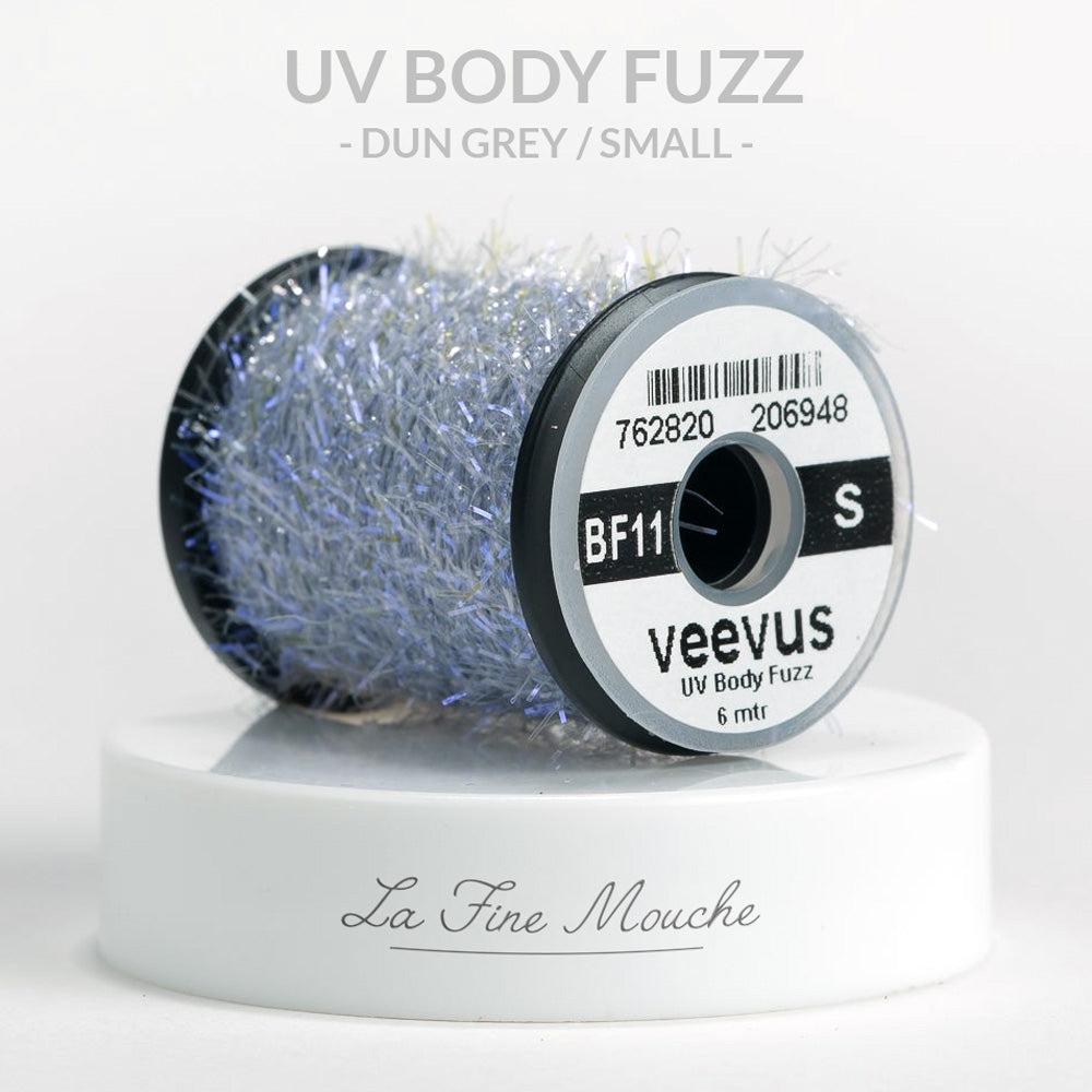 Veevus UV Body Fuzz Small Dun Grey