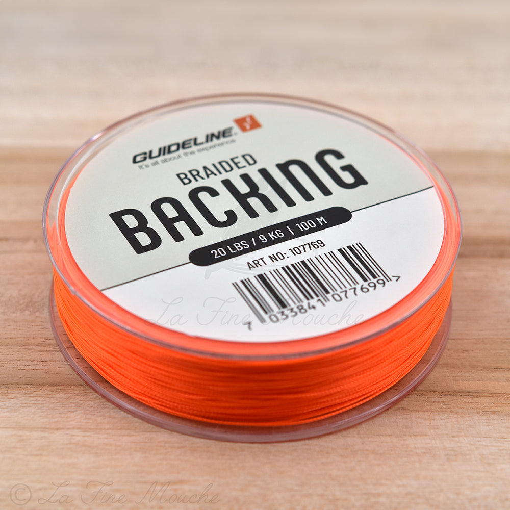 Backing Fluo de Guideline 20 LBS - 50 ou 100 mètres / 9Kg