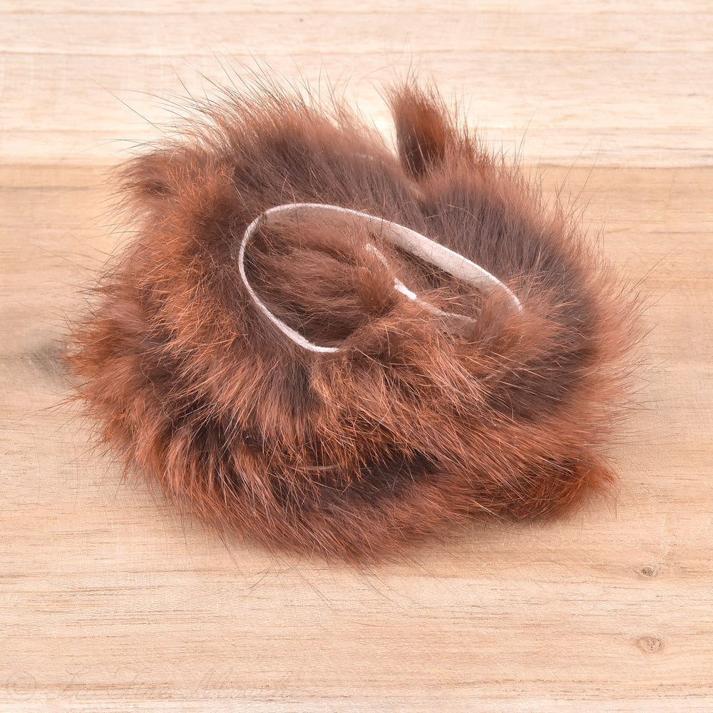 Bandelette d'écureuil gris 3mm - 60cm - 5 Couleurs