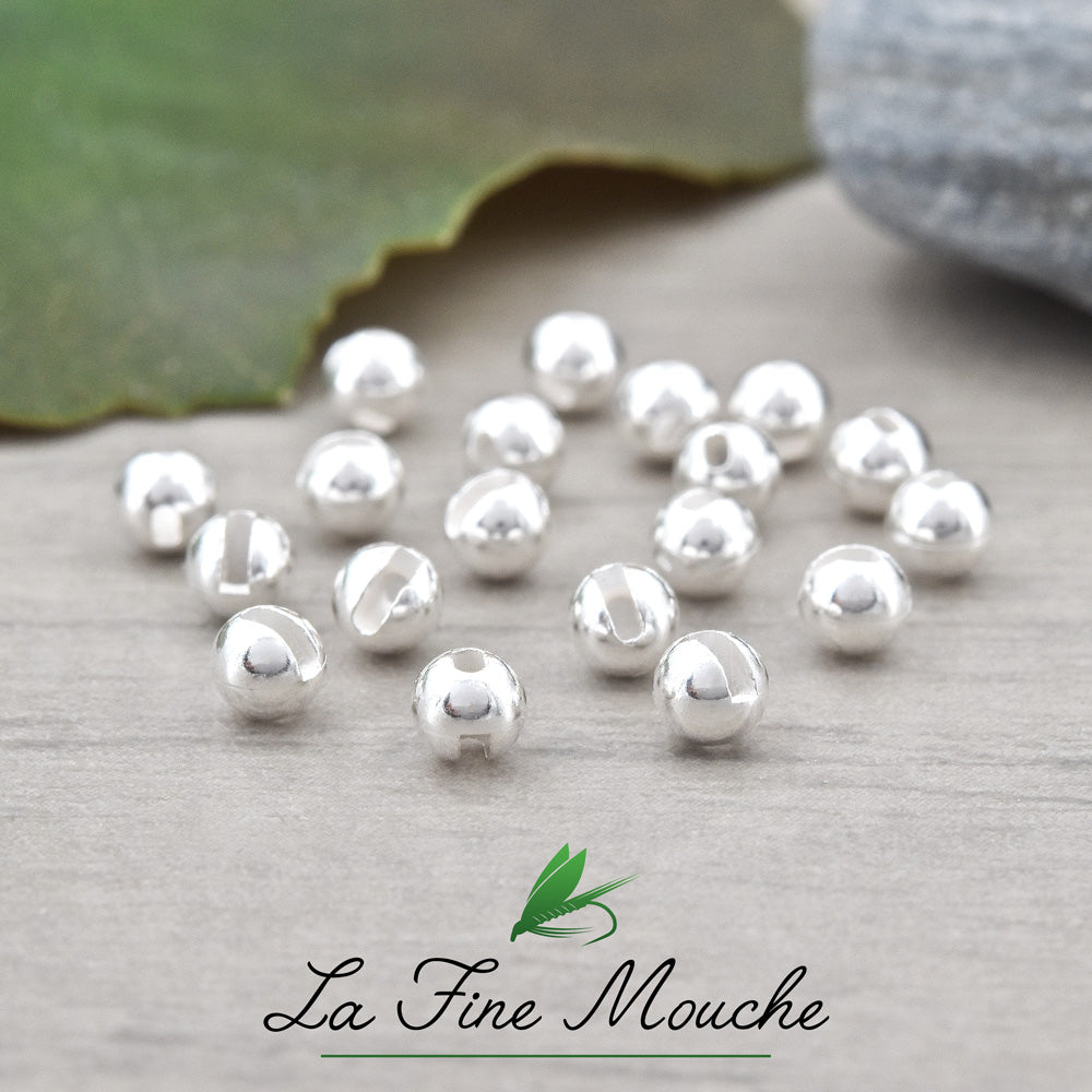 Billes Fendues en Tungstène - Argent - 20pcs