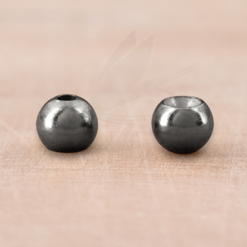 Bille en tungstène noir nickel pour le montage de nymphes et streamers