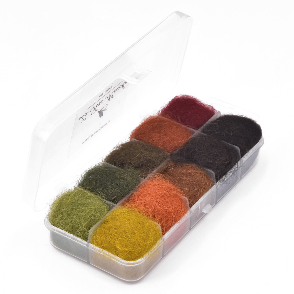 Dubbing Dispenser Box "Natural Alpaca"  - 10 Colors