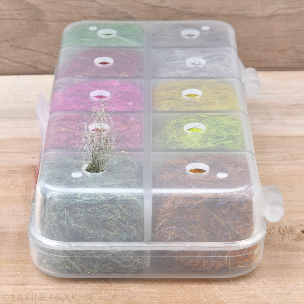 Boîte distributrice de Dubbing "Pro Nymphe Plus" - 10 Couleurs Medium