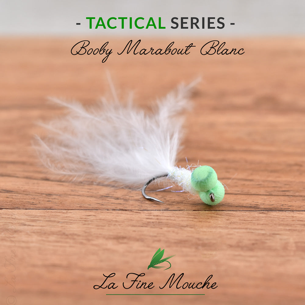 White Marabou Booby – TACTICAL SERIES – Green Eyes