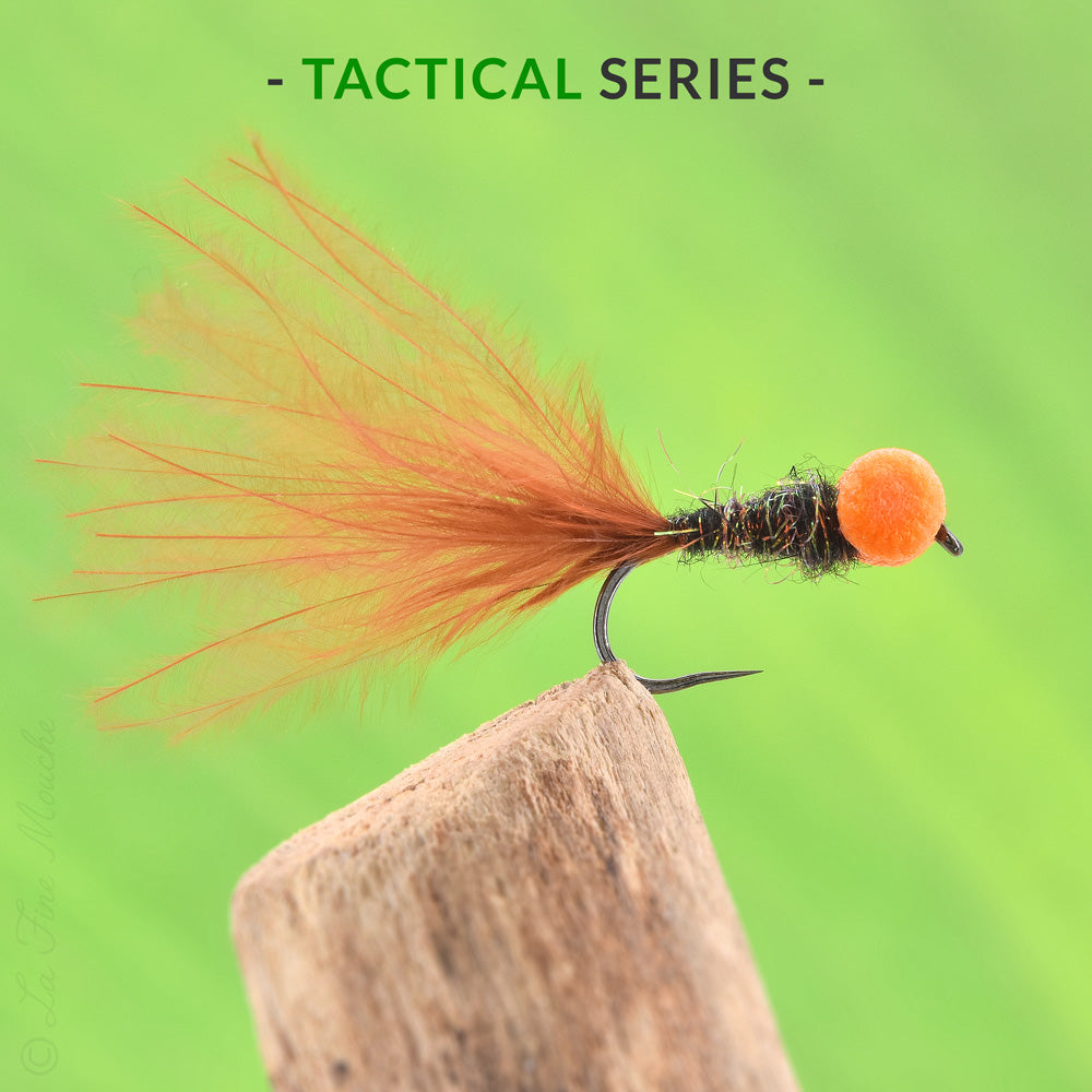 Booby Marabout Marron Oeil Orange pour le réservoir