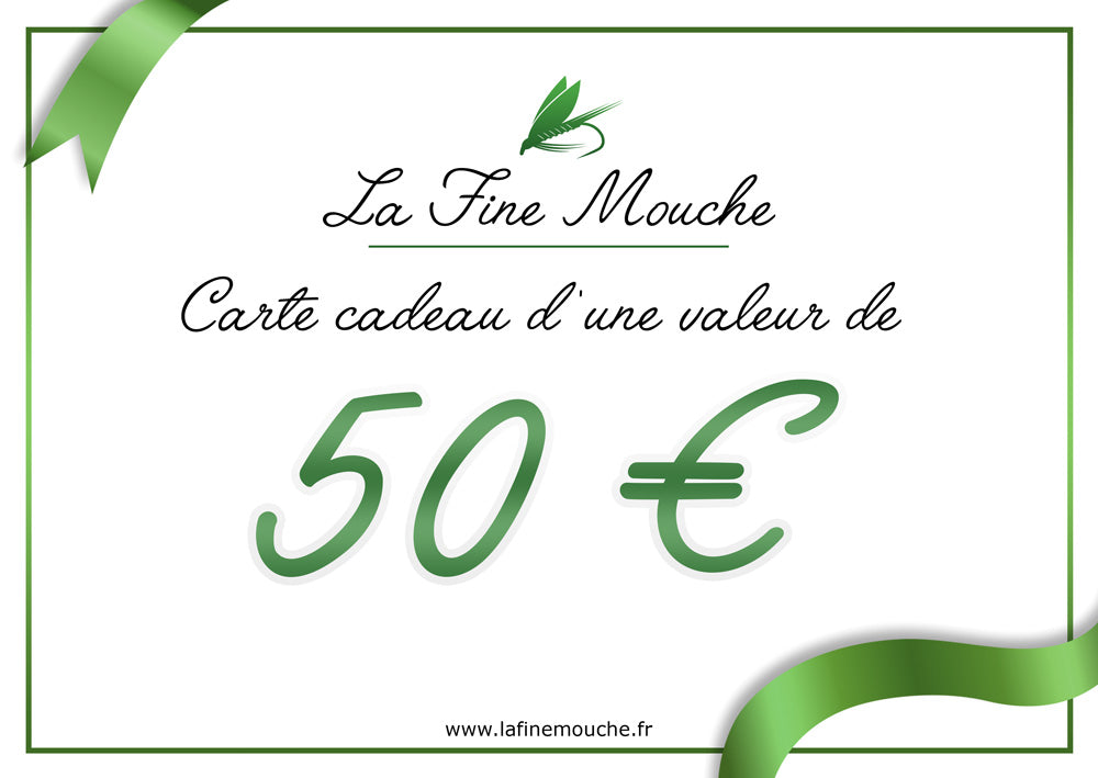 Carte Cadeau : Bon d'achat à offrir pour la pêche à la mouche