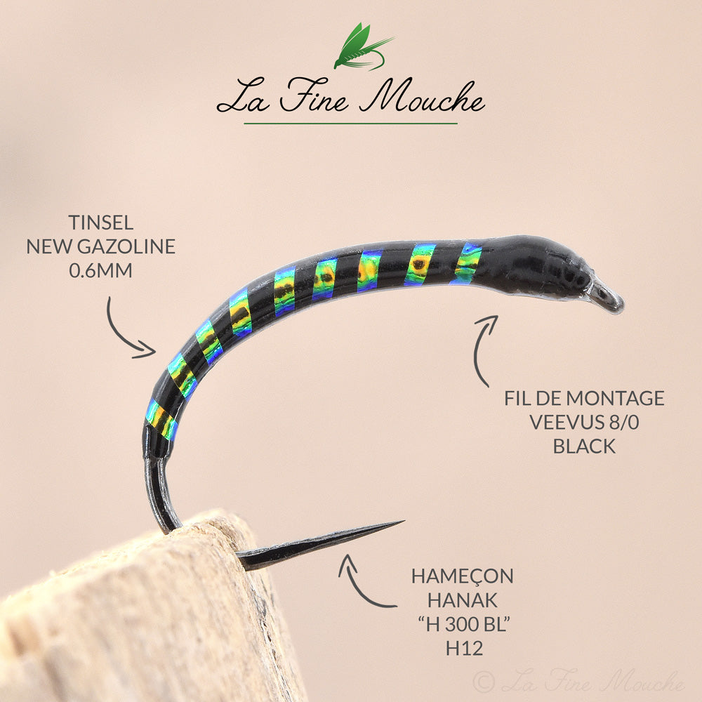 Flat tinsel "New GASOLINE" 0.6mm, 1mm and 2mm