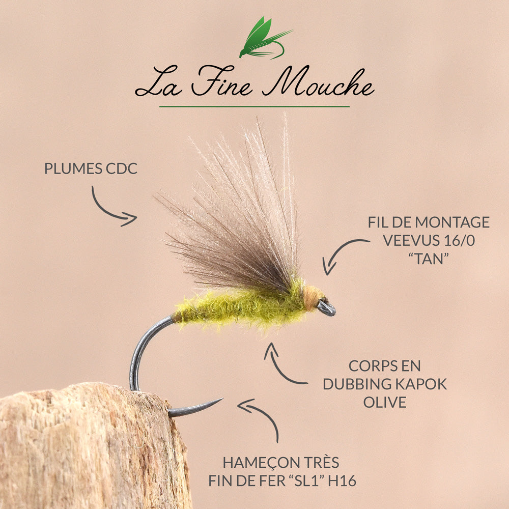 Dubbing Kapok pour Mouches Sèches - 0.5 Gramme