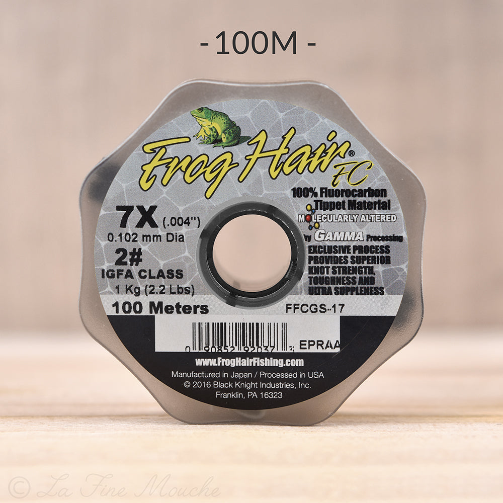Fil Frog Hair 100% Fluorocarbone pour nymphe au fil ou nymphe à vue