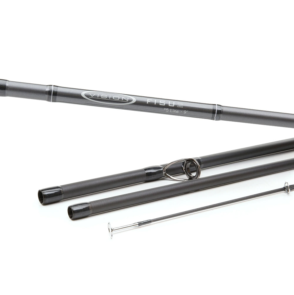 Kit completo Vision Fisu 2 Outfit - Canna, Coda di topo, Mulinello e Backing