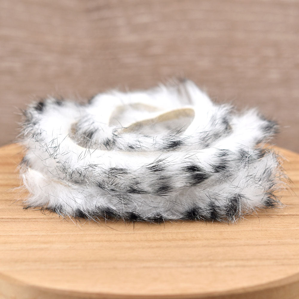 Bandelette de Lapin 5mm Zébrée - 100cm - 5 Couleurs