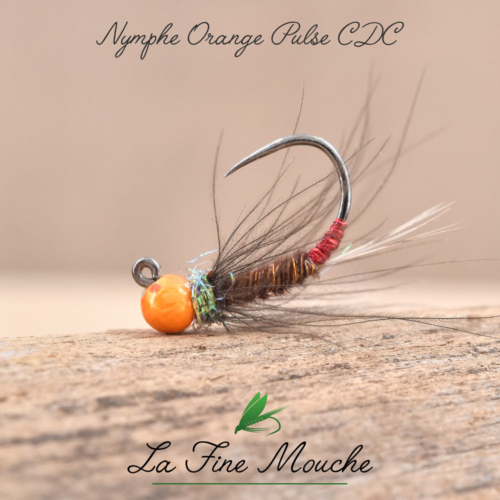Nymphe Orange Pulse CDC - Bille Orange Métallique UV