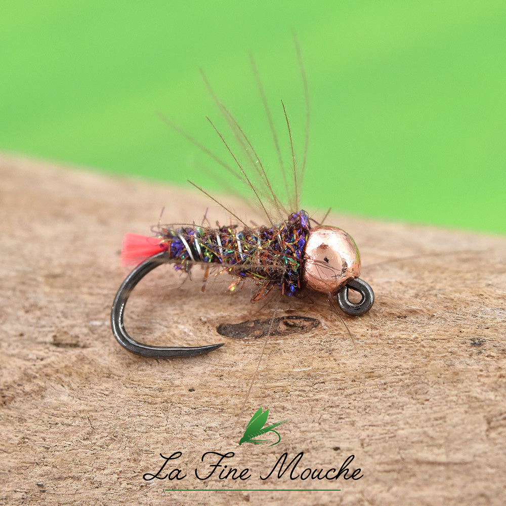 Nymphe Rainbow Duracell Tag Rouge  - Bille Cuivre en tungstène