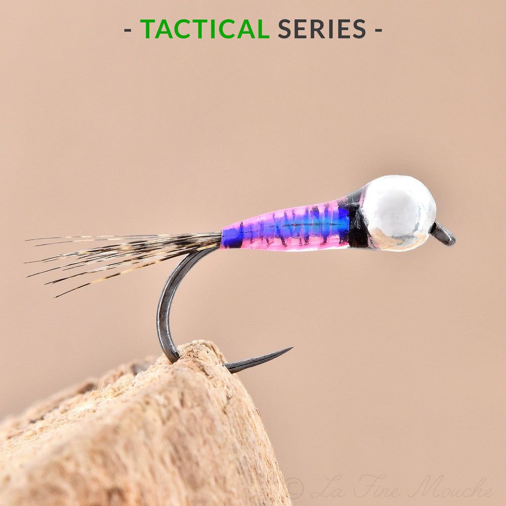 Nymphe Perdigone Purple Queen - TACTICAL SERIES - Bille Argent