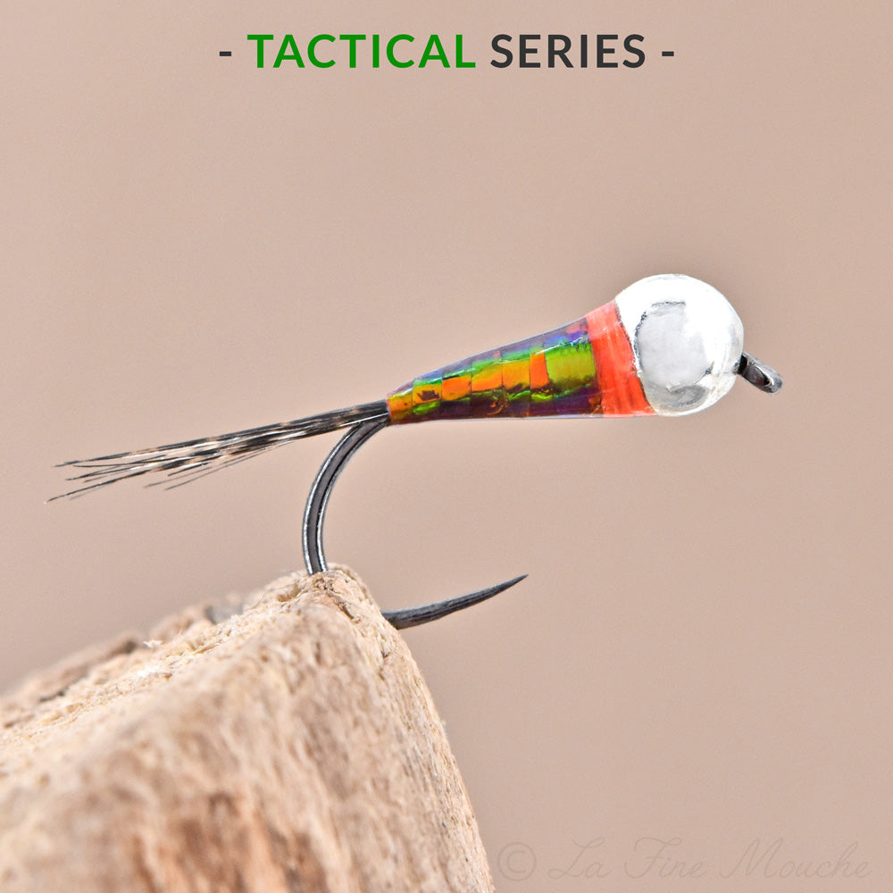 Nymphe Perdigone New Gazoline Tag Orange - TACTICAL SERIES - Bille Argent