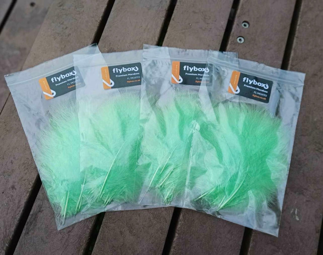 Marabou Premium - Flybox - 12 Piume di Marabou