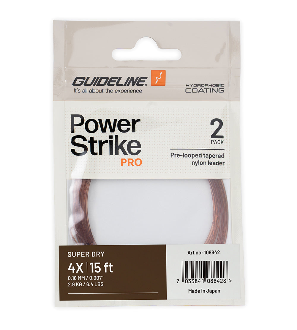 Konisches Vorfach (Rattenschwanz) "Power Strike Pro - SUPER DRY" - Guideline