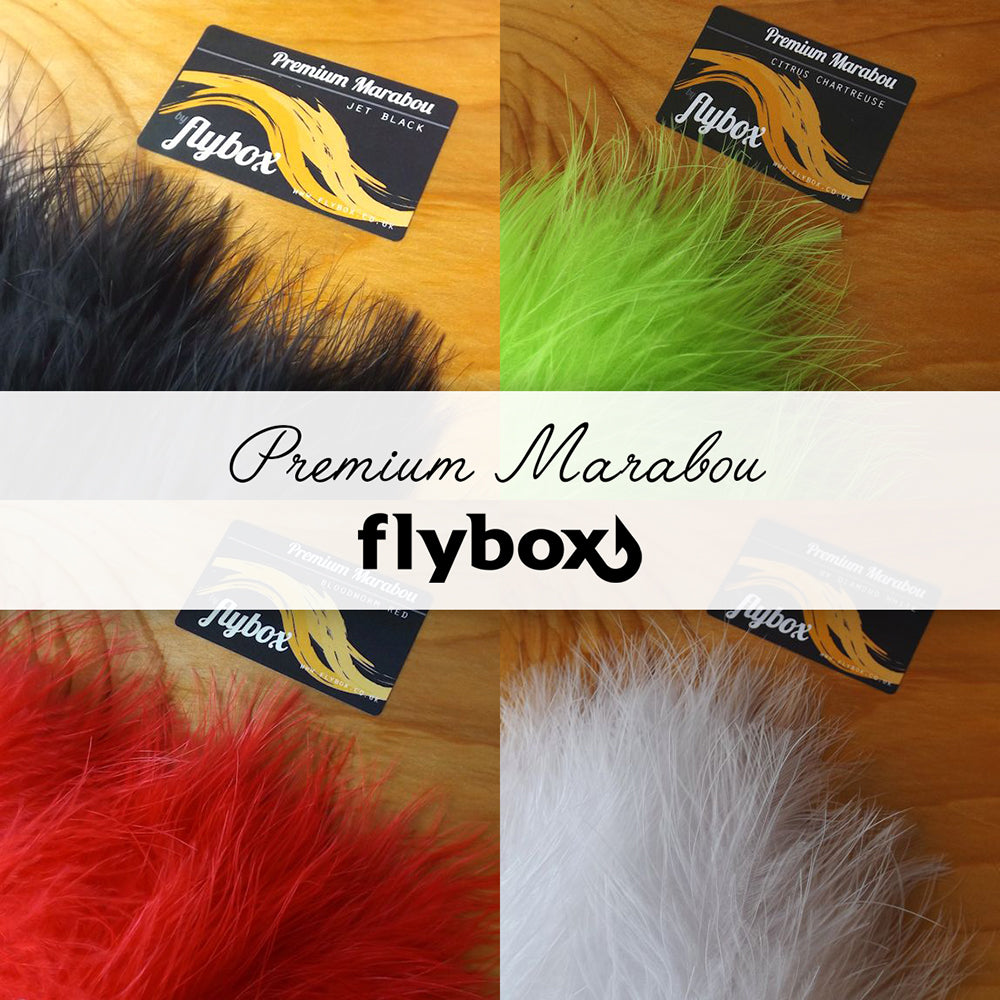 Marabou Premium - Flybox - 12 Piume di Marabou