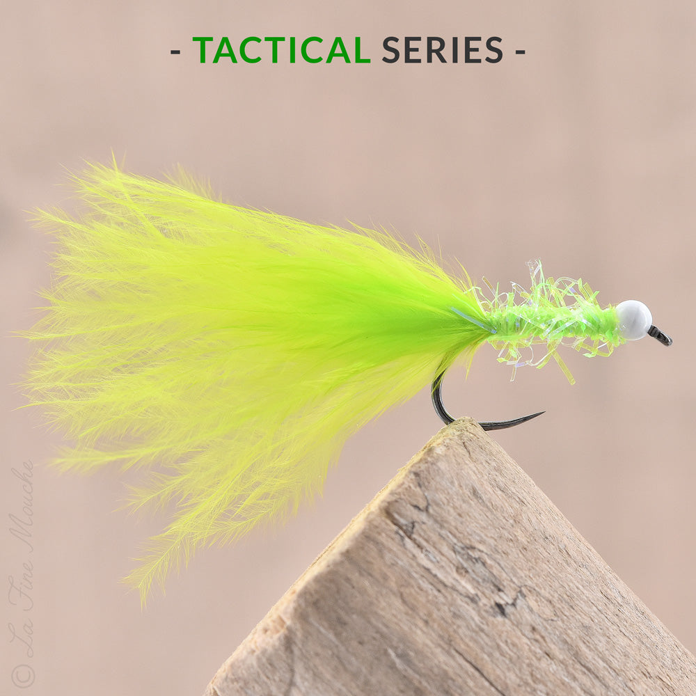 Streamer Marabout Chartreuse Fluo
