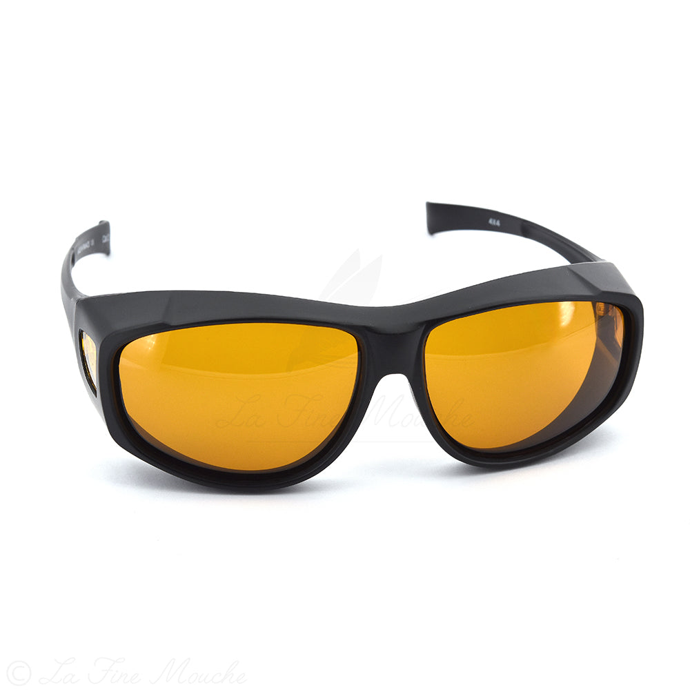 Surlunettes polarisantes Vision 4x4 Yellow Polarflite - Verres jaunes catégorie 2 pour la pêche