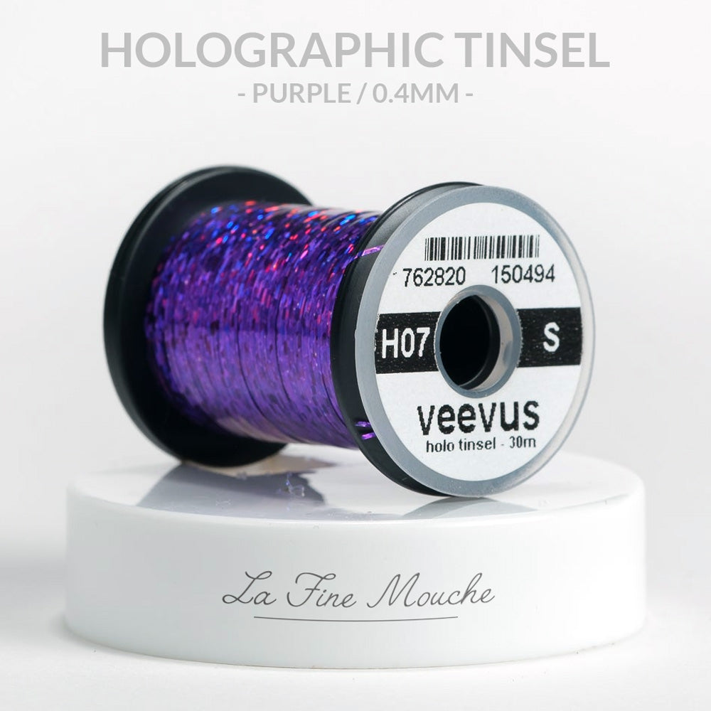Holographic Tinsel Veevus - SMALL - 0.4mm
