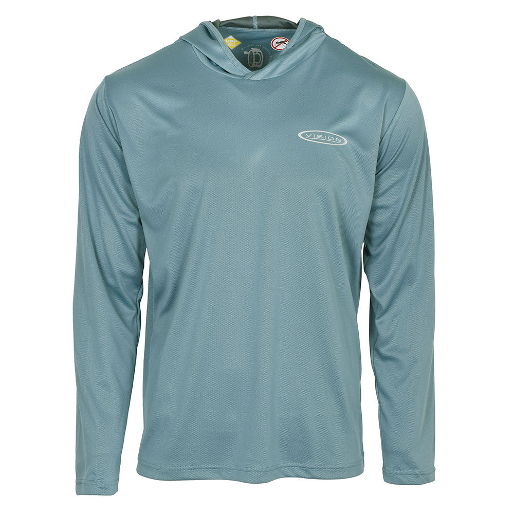 T-shirt à capuche Vision - Stone Blue - Anti-UV et anti-insectes