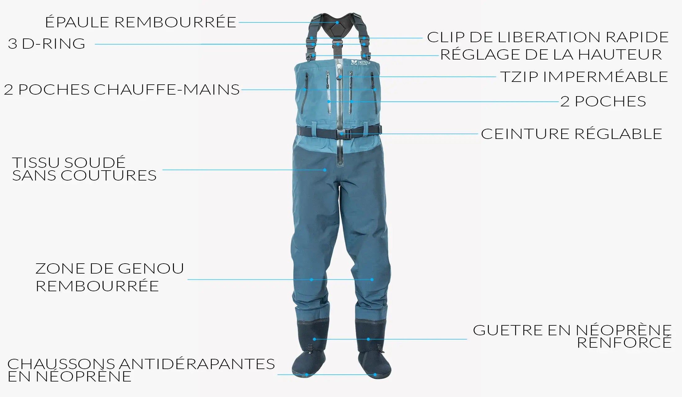 Waders ALPINE DIVER v3 TIZIP - Hotfly