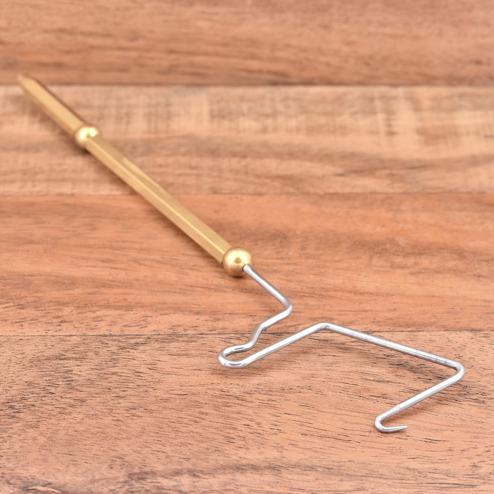 Whip Finisher Gold 14cm with half-hitch knots tip