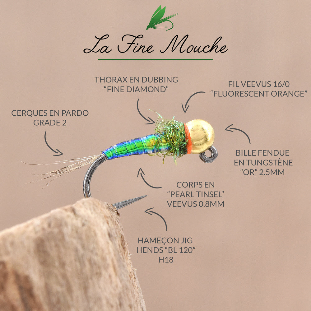 Hameçons BL 120 Hends x25 - Nymphe Jig