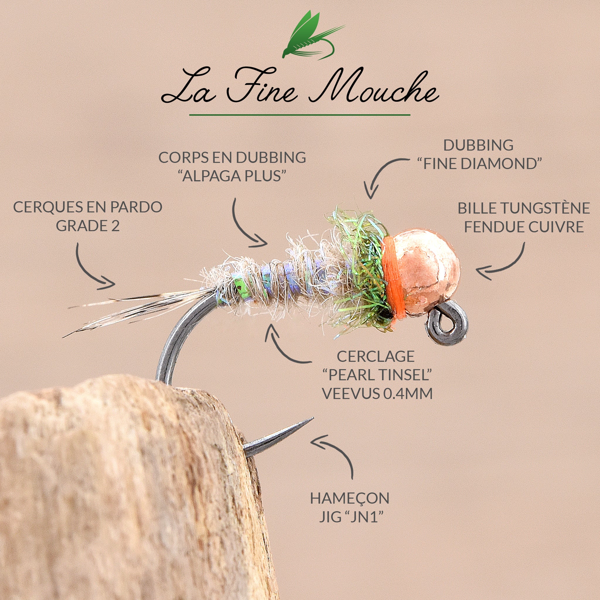 Pearl Tinsel Veevus - 3 Sizes