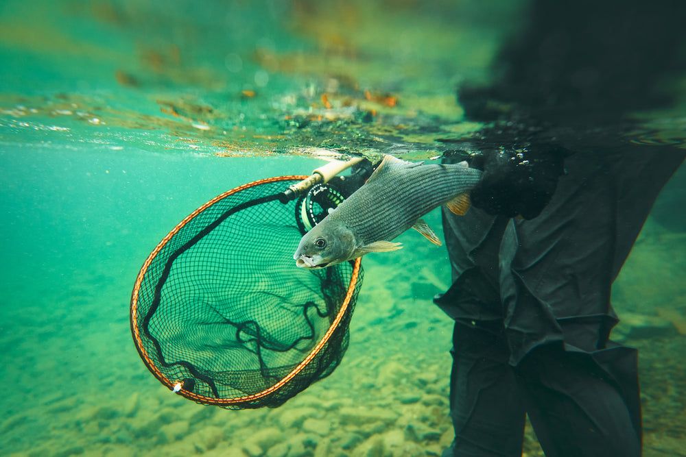 Guideline Multi Grip Rubber Net Large - Rubber Fly Fishing Landing Net